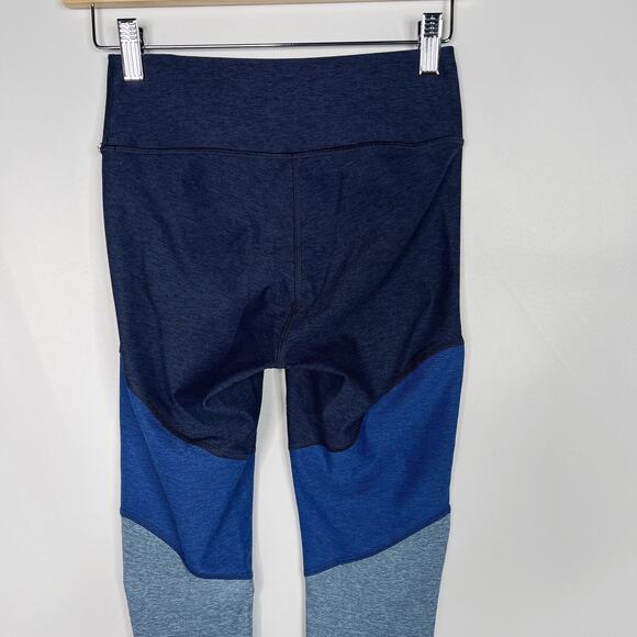 Outdoor Voices XSmall XS Blue Heather Tri Colorblock Leggings Workout Athletic - Picture 5 of 8